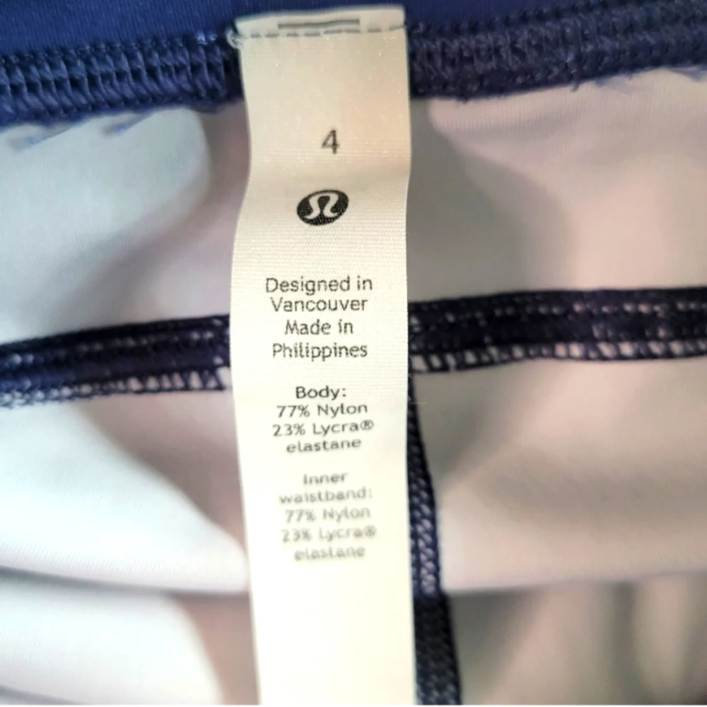 Lululemon Invigorate High RiseTight 25" Leggings Shapeshifter Flux Blue Multi 4 - Picture 9 of 16